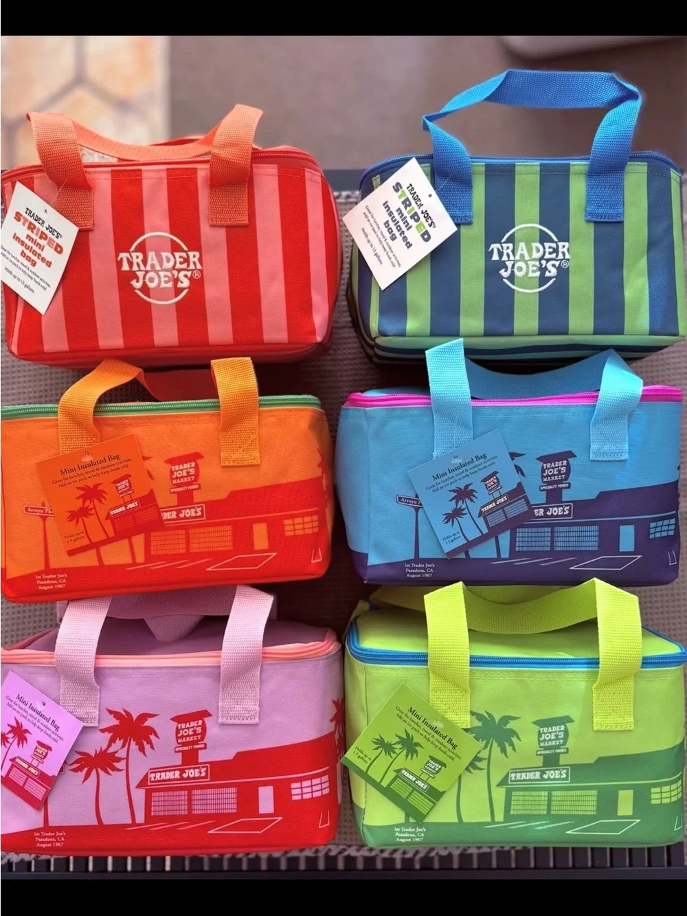 NEW Trader Joe’s Mini Insulated Bag Bundle - Picture 1 of 1